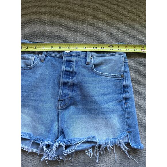 FRAME Denim Le Original Distressed blue Jean cut off shorts in size 26 - Picture 5 of 5
